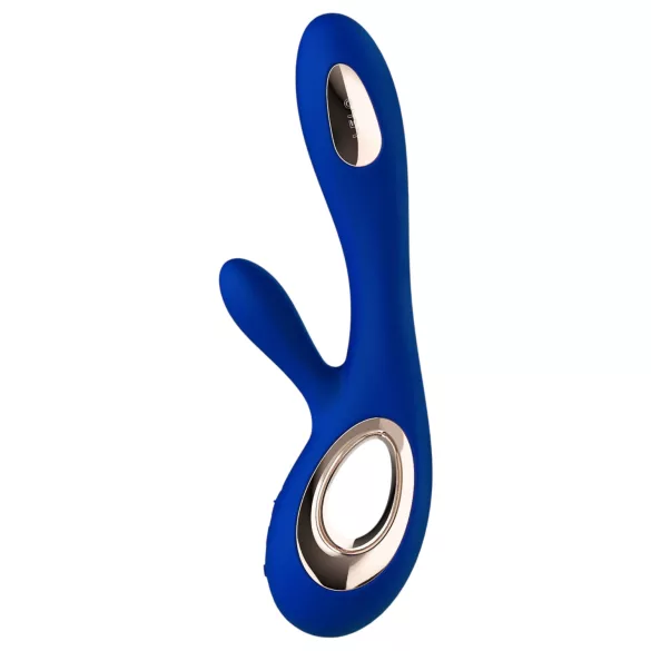 LELO - vibrador rabbit com estimulador clitoriano recarregável - azul