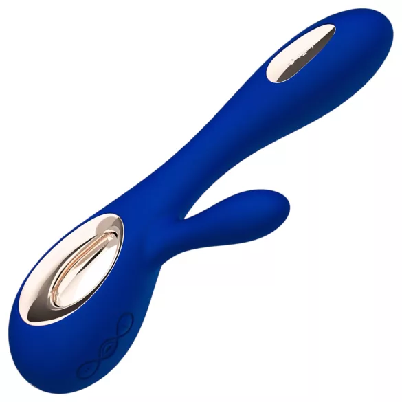 LELO - vibrador rabbit com estimulador clitoriano recarregável - azul