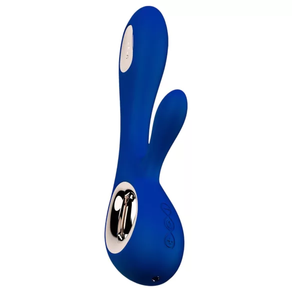 LELO - vibrador rabbit com estimulador clitoriano recarregável - azul