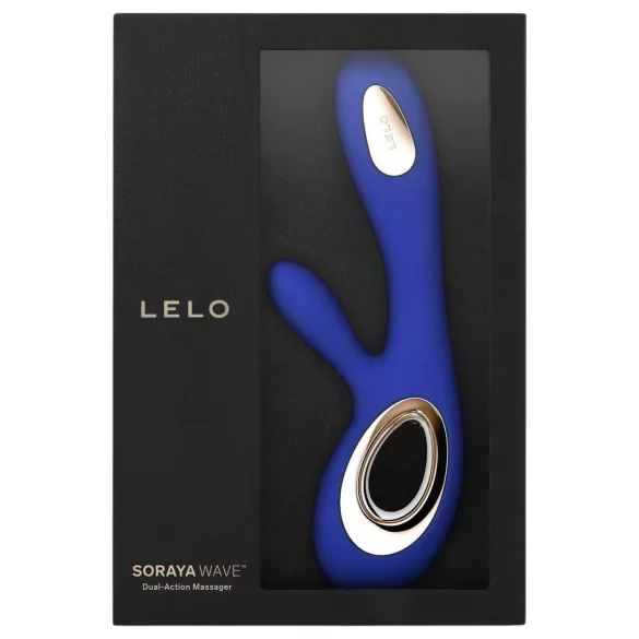 LELO - vibrador rabbit com estimulador clitoriano recarregável - azul