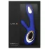 LELO - vibrador rabbit com estimulador clitoriano recarregável - azul