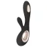 LELO Soraya Wave - vibrador rabbit com movimento de vai e vem - silicone preto