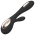 LELO Soraya Wave - vibrador rabbit com movimento de vai e vem - silicone preto