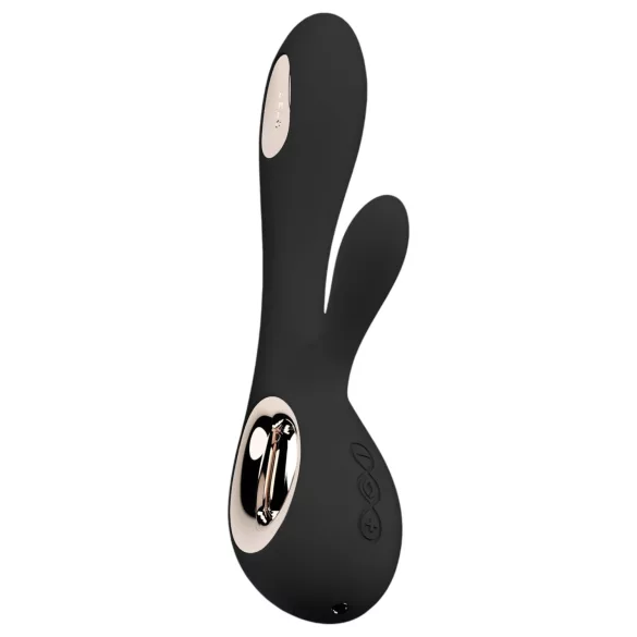 LELO Soraya Wave - vibrador rabbit com movimento de vai e vem - silicone preto