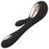LELO Soraya Wave - vibrador rabbit com movimento de vai e vem - silicone preto