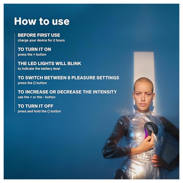 LELO Enigma - vibrador 2 em 1 ponto G clitóris recarregável à prova d'água preto