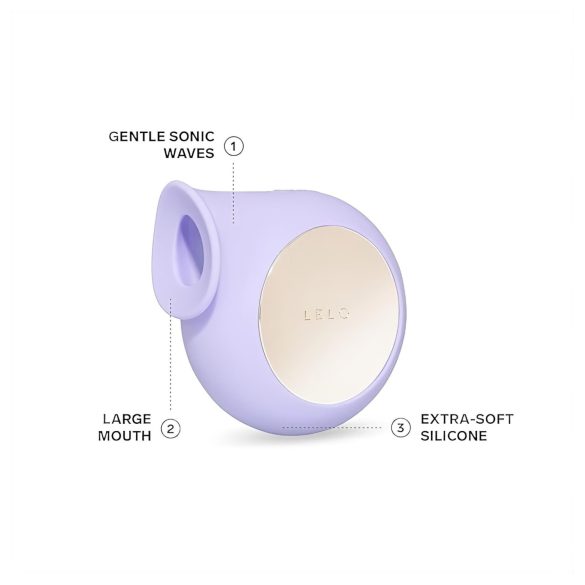 LELO - vibrador clitóris sucção à prova d’água ondas sonoras silicone lilás