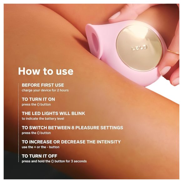 LELO - vibrador clitóris sucção à prova d’água ondas sonoras silicone lilás