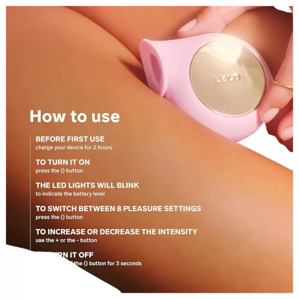 LELO Sila - vibrador clitóris à prova d'água ondas de som silicone rosa