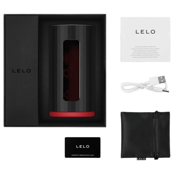 LELO F1s V2 - masturbador masculino interativo - silicone vermelho