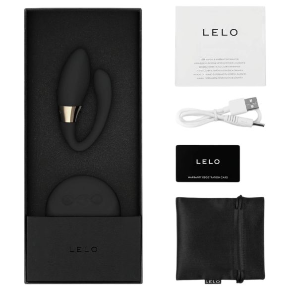 LELO Tiani Duo - vibrador casal controle remoto - silicone preto