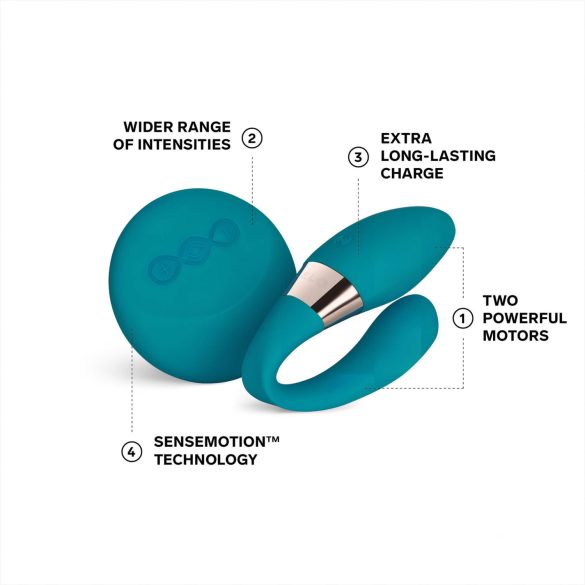 LELO - vibrador casal com controle remoto - silicone azul