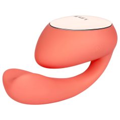   LELO Ida Wave - vibrador casal com controle remoto recarregável rotativo coral