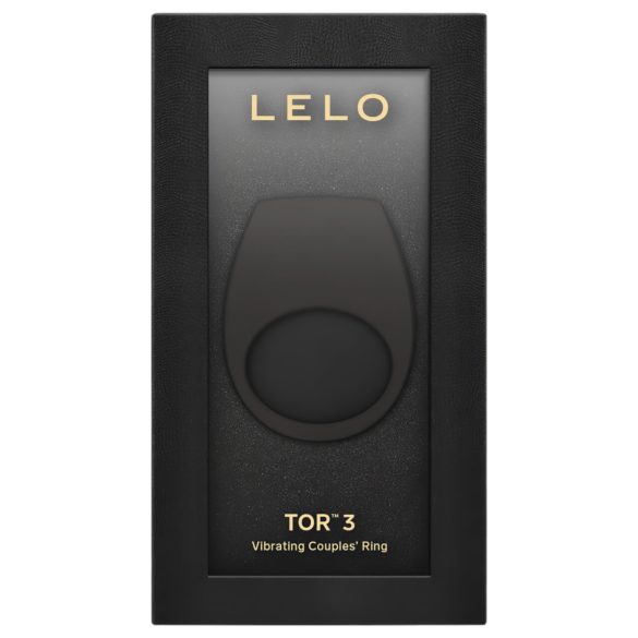 LELO Tor 3 - anel peniano vibratório recarregável inteligente - silicone preto