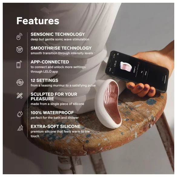 LELO Sona 3 - vibrador clitóris sucção ondas sonoras - branco