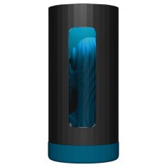   LELO F1s V3 XL - masturbador masculino interativo - silicone preto azul