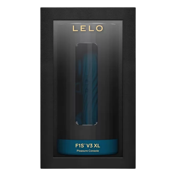 LELO F1s V3 XL - masturbador masculino interativo - silicone preto azul