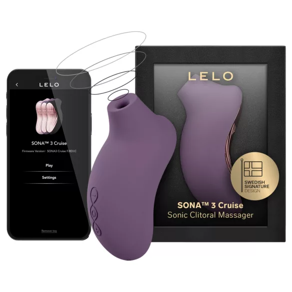 LELO Sona 3 Cruise - estimulador clitóris sucção ondas sonoras - silicone roxo