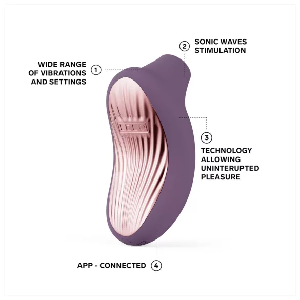 LELO Sona 3 Cruise - estimulador clitóris sucção ondas sonoras - silicone roxo