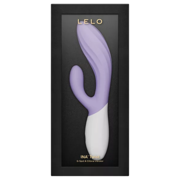 LELO INA Twist — vibrador para o ponto G estilo coelhinho, com braço clitoriano (roxo)