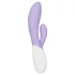 LELO INA Twist — vibrador para o ponto G estilo coelhinho, com braço clitoriano (roxo)