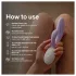 LELO INA Twist — vibrador para o ponto G estilo coelhinho, com braço clitoriano (roxo)