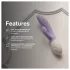 LELO INA Twist — vibrador para o ponto G estilo coelhinho, com braço clitoriano (roxo)