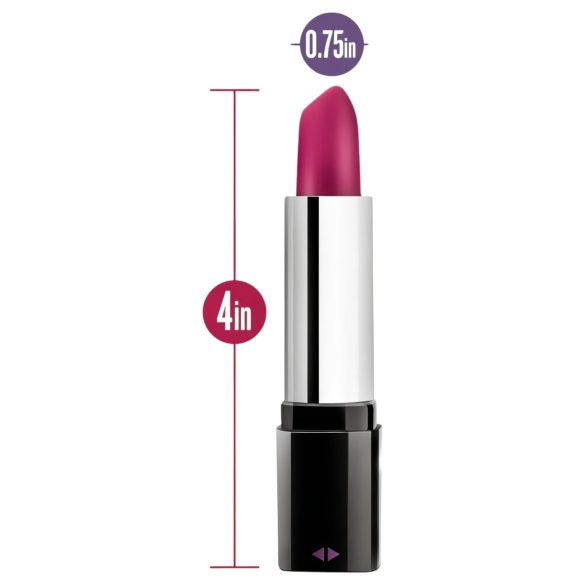 Blush Lipstick Rosé - vibrador batom clitóris à prova d'água - preto rosa
