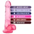 B Yours Sweet N Hard 4 - dildo com escroto - 18cm - rosa