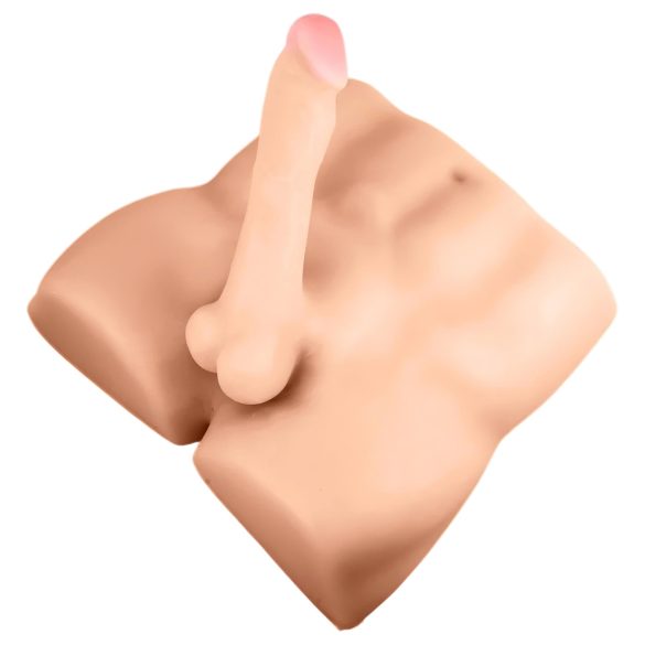 Blush X5 Rough Rider - masturbador torso masculino - cor natural