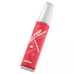   Crushious ZZ POP - vibrador líquido comestível, morango (10 ml)