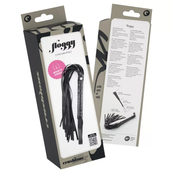 Crushious Floggy - chicote (preto)