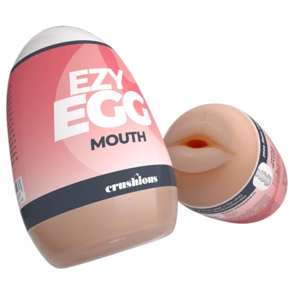 Crushious Ezy Egg Mouth - ovo masturbador (cor de pele)