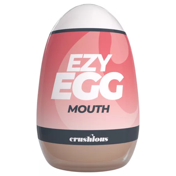 Crushious Ezy Egg Mouth - ovo masturbador (cor de pele)