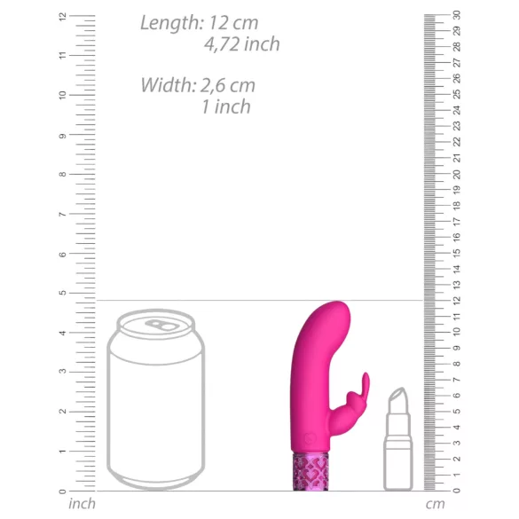 Royal Gems Dazzling - vibrador com estimulador de clitóris recarregável