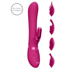   Vive Chou - vibrador clitóris recarregável com cabeças intercambiáveis