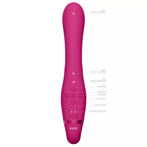 Vive Suki - vibrador strapless sem alça - cor-de-rosa
