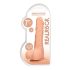 RealRock - dildo realístico com escroto 17cm - cor natural