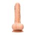 RealRock - dildo realístico com escroto 17cm - cor natural