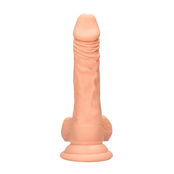 RealRock - dildo realístico com escroto 17cm - cor natural