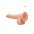 RealRock - dildo realístico com escroto 17cm - cor natural