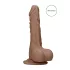 RealRock - Dildo realístico com escroto - 17cm - cor marrom
