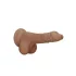 RealRock - Dildo realístico com escroto - 17cm - cor marrom