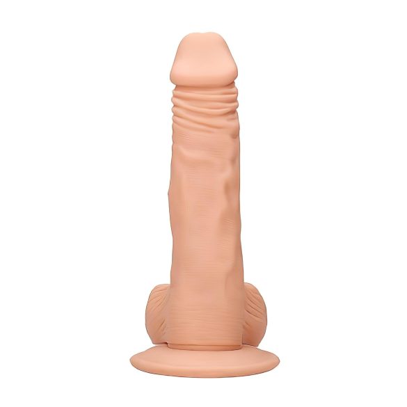 RealRock - dildo realista com escroto - 20cm - cor natural