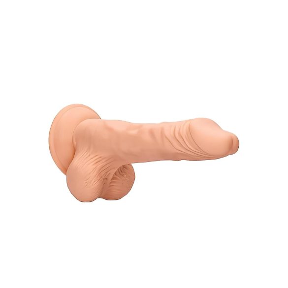 RealRock - dildo realista com escroto - 20cm - cor natural