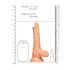 RealRock - dildo realista com escroto - 20cm - cor natural