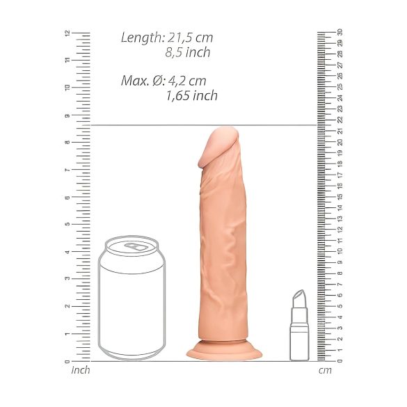 RealRock - dildo realista 20cm - cor natural