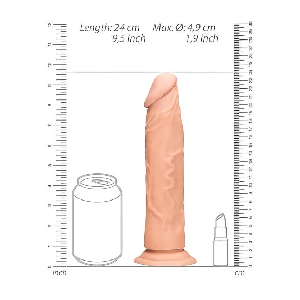 RealRock - dildo realístico 23cm - cor pele