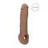 RealRock - capa peniana 21cm - cor natural escura