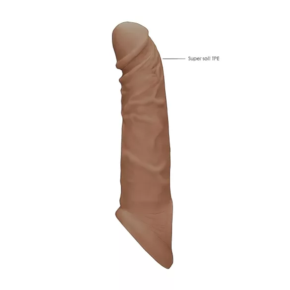 RealRock - capa peniana 21cm - cor natural escura